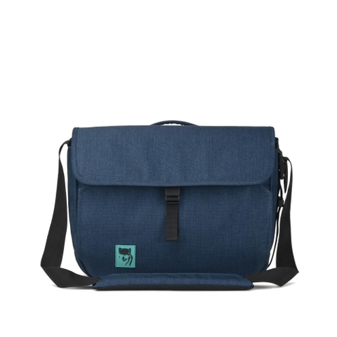 Túi đeo chéo Mikkor The Mina Laptop Bag 14 Inch Navy 2/Tone