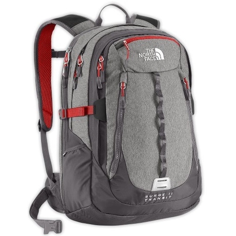 The North Face Surge II Transit Backpack Grey Heat