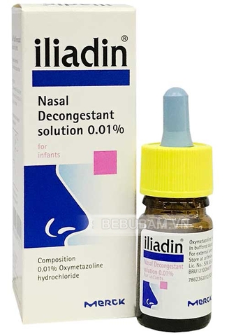 Thuốc nhỏ mũi Iliadin 0.01%