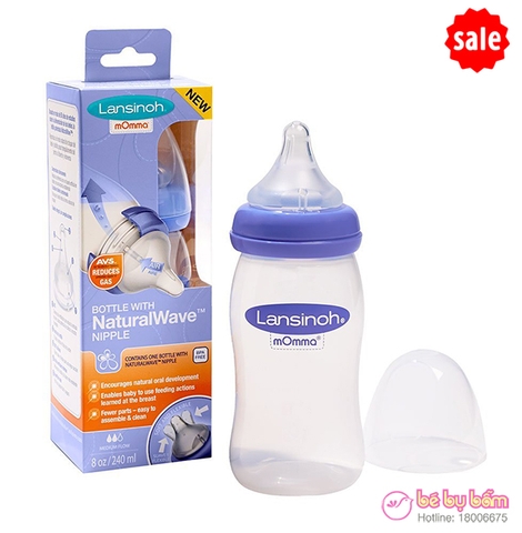 Bình sữa Lansinoh Momma 240ml