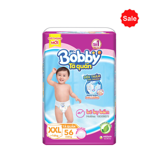 Tã - Bỉm quần Bobby XXL56 (Trên 16 kg)