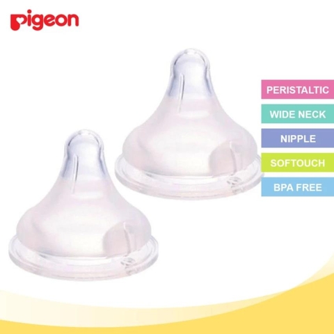 Núm ty Pigeon Plus (Cổ rộng)