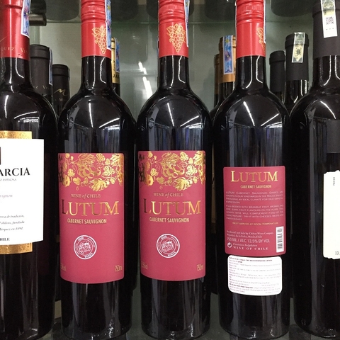 Rượu vang Lutum-Chile, chai (750ml, 13.5%)