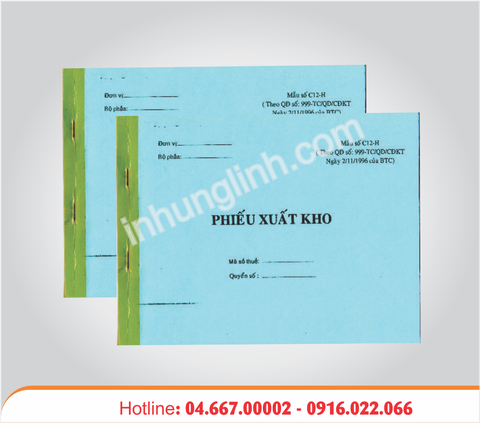 Mẫu phiếu xuất kho