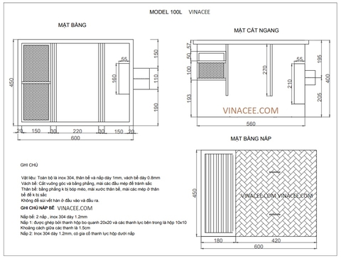 Hế mở Bộ ảnh top bể tách mỡ âm sàn tốt nhất cho Nhà hàng và bếp ăn công nghiệp