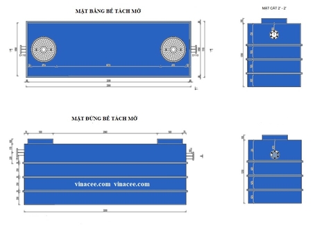 Hướng dẫn thiết kế bể tách mỡ công nghiệp sử dụng cho các Kỹ sư môi trường, ctn