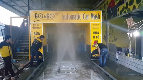 Rửa xe tự động, yên tâm khi xử lý nước thải đạt chuẩn theo quy định