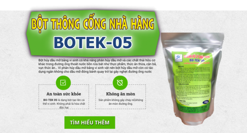 HÓA CHẤT XỬ LÝ DẦU MỠ ĐƯỜNG CỐNG CHO NHÀ HÀNG BOTEK-05
