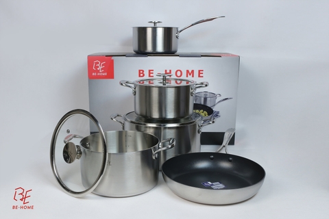 Bộ nồi Cookever 5 chiếc inox Be-Home 3 đáy