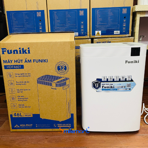(Bảo hành 12 tháng) Máy hút ẩm Funiki HDF4601 46 lít/ngày, diện tích sử dụng ≤ 75 m2