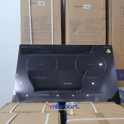 Bếp từ đôi Funiki HPC 3D12 4800 W, bảo hành 24 tháng