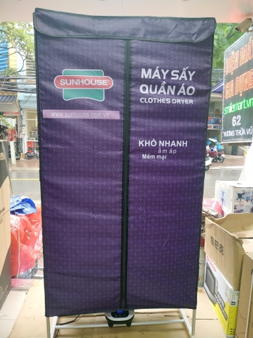 Tủ sấy quần áo SUNHOUSE SHD2707 15 kg, có bánh xe, 1500 W, bảo hành 12 tháng