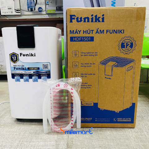 (Bảo hành 12 tháng) Máy hút ẩm Funiki HDF1501 15 lít/ngày, phù hợp phòng dưới 30m2