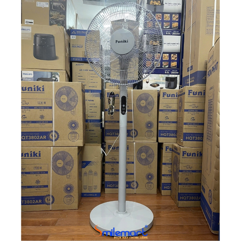 Quạt đứng Funiki HQD3804AR 55W, 5 cánh bảo hành 14 tháng , màu xám