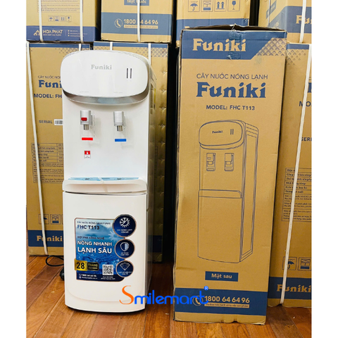 (Bảo hành 28 tháng) Cây nước nóng lạnh úp bình Funiki FHC T113 -Chíp điện tử