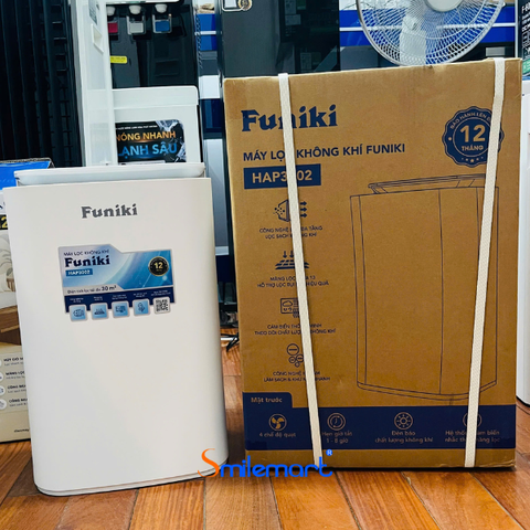 Máy lọc không khí Funiki HAP3002 diện tích lọc 30 m2, 4 chế độ quạt, bảo hành 24 tháng