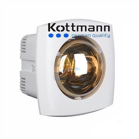 Đèn sưởi nhà tắm âm trần 1 bóng Kottmann K1A (Tặng găng tay cao cấp)