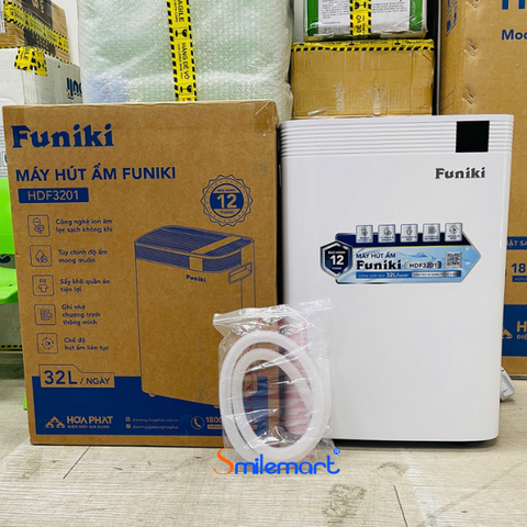 (Bảo hành 12 tháng) Máy hút ẩm Funiki HDF3201 32 lít/ngày, phù hợp cho phòng ≤ 60 m2
