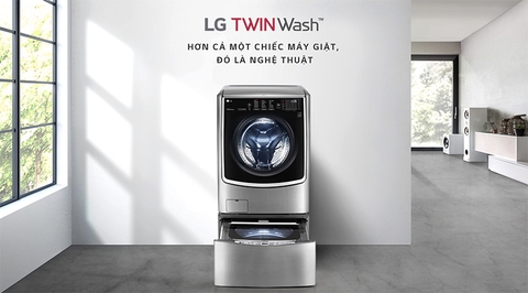 Máy giặt LG 2 tầng Twinwash F2721HTTV & T2735NWLV - Hàng chính hãng