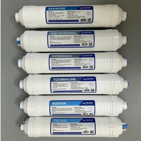 Combo 6 lõi chức năng máy lọc nước Hòa Phát - Hàng chính hãng.