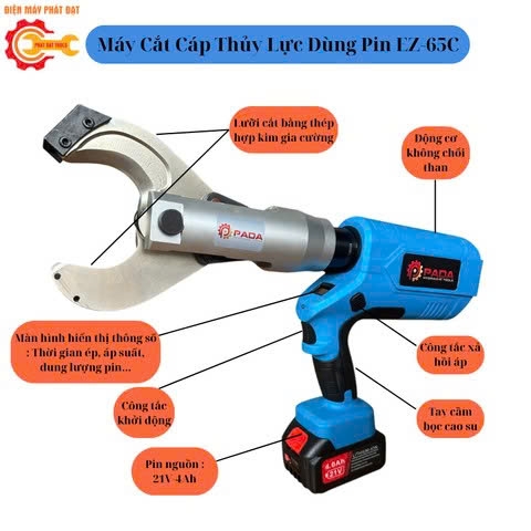Máy Cắt Cáp Pin PADA EZ-65C