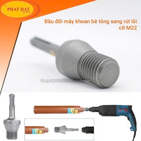 Đầu Chuyển Máy Khoan Thành Máy Khoan Rút Lõi DCRL-01