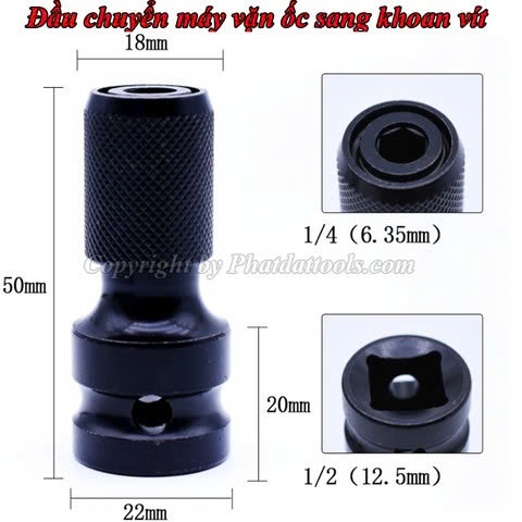 Đầu Chuyển Vặn Ốc-Bulong Sang Khoan Vít DCVV-01
