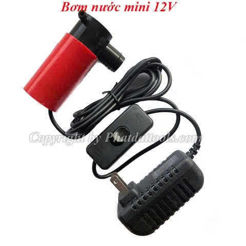 Bơm Nước Mini 12V Cho Máy Cắt Rãnh Tường BMNN-12V
