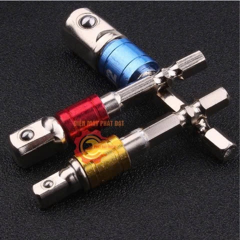 Bộ 3 Đầu Chuyển Vặn Khẩu 1/2-3/8-1/4 Cho Máy Khoan DCVK-3