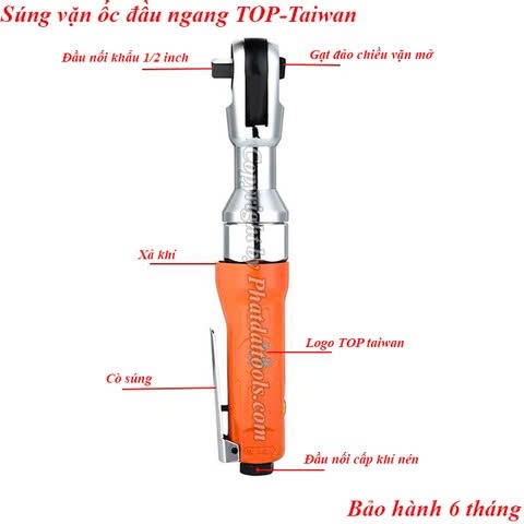 Súng Vặn Ốc Khí Nén Đầu Ngang TOP BODN-01