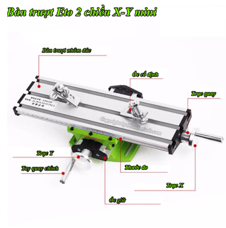 Combo Eto Bàn Trượt MiniQ + Eto Kẹp BG-6300-6258