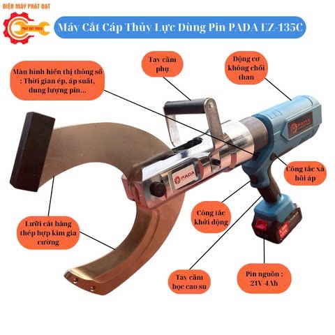 Máy Cắt Cáp Pin PADA EZ-135C