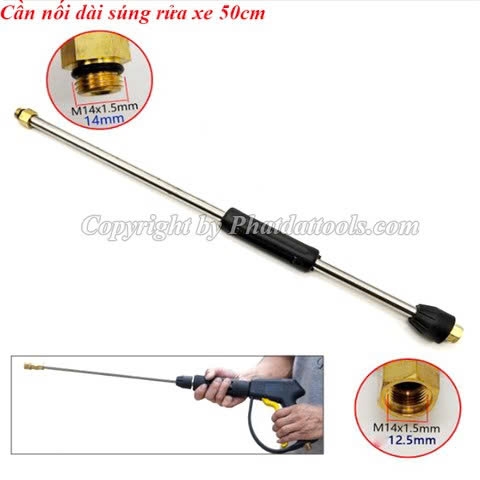 Cần Nối Dài Súng Rửa Xe 30cm/50cm