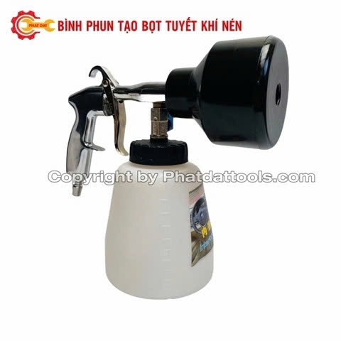 Bình Phun Tạo Bọt Tuyết Khí Nén BBTKN-D100 1000ml-Đầu đen
