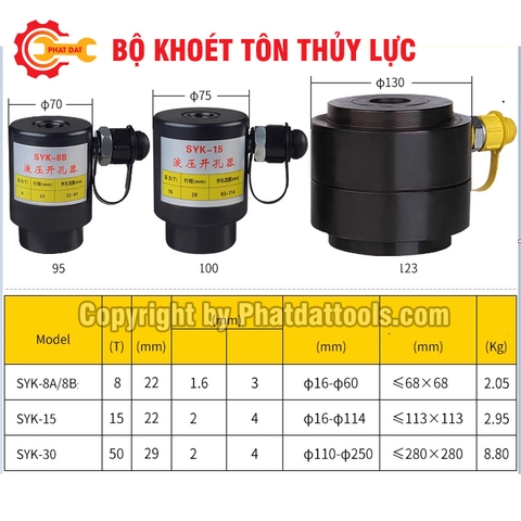 Máy đột thủy lực bằng tay SYK8B