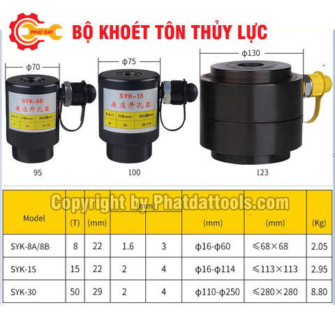 Bộ đột thủy lực bằng tay SYK8B