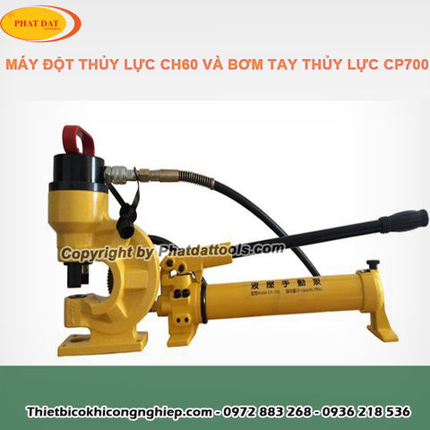 Bộ Máy Đột Lỗ Thủy Lực CH60 Bơm Tay PADA