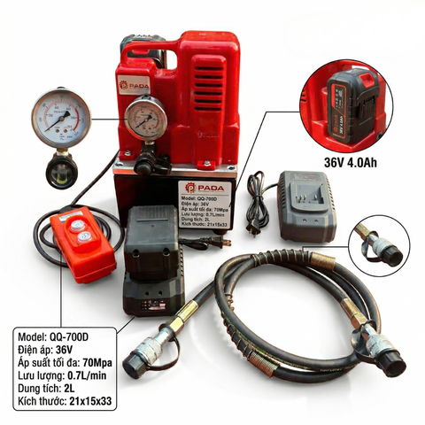 Bơm Thủy Lực Dùng Pin QQ-700D