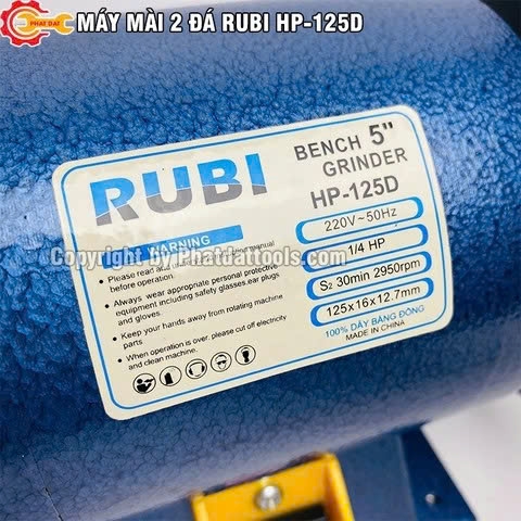 Máy Mài 2 Đá RUBI HP-125