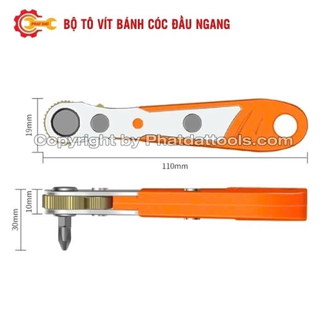 Tay Vặn Vít Đa Năng Tô Vít Bánh Cóc TVBC-01