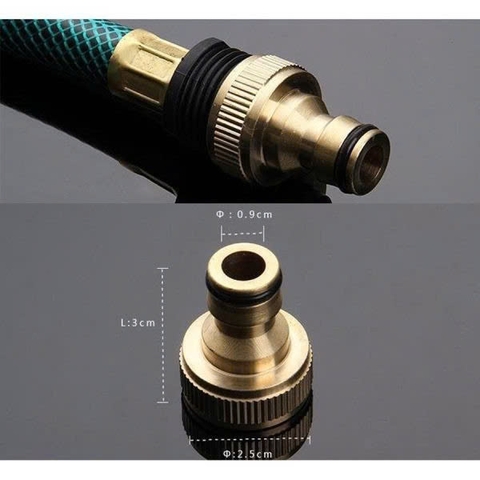 Cút Đồng Nối Nhanh Đầu Hút Máy Rửa Xe-Có Lọc Cặn CDRX-01