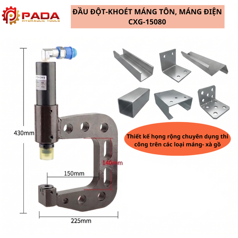 Máy Đột Lỗ Máng- Xà Gồ CXG-15080