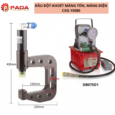 Máy Đột Lỗ Máng- Xà Gồ CXG-15080