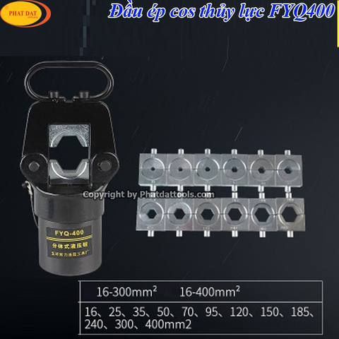 Combo Đầu Ép Cos Thủy Lực PADA FYQ-400 + Bơm Tay CP-180