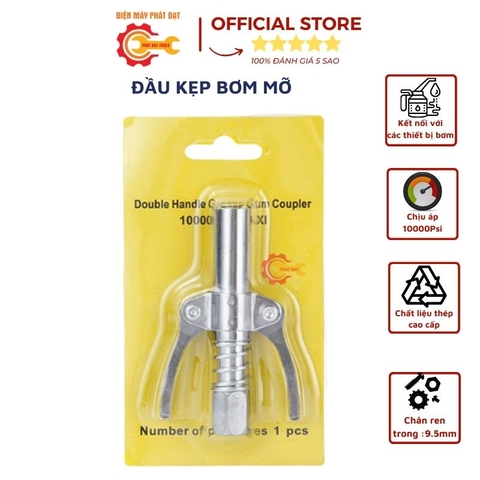 Đầu Kẹp Bơm Mỡ 6 Chấu