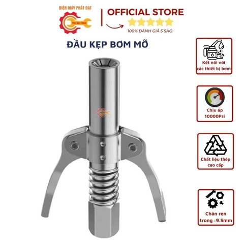 Đầu Kẹp Bơm Mỡ 6 Chấu