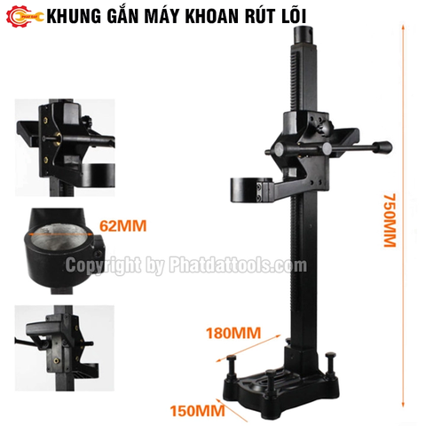 Khung Gắn Máy Khoan Rút Lõi KMKRL-01