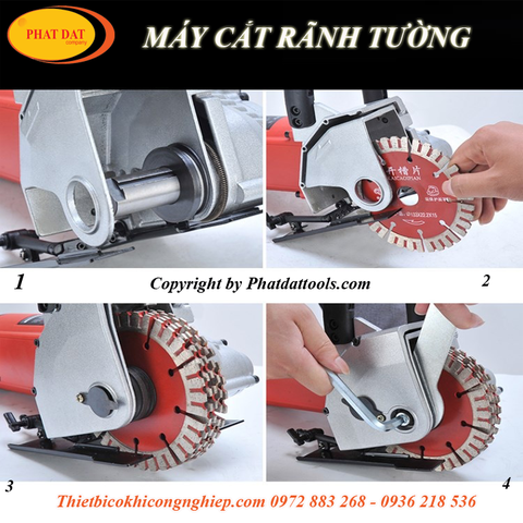 Máy cắt rãnh tường 5 lưỡi QL9156