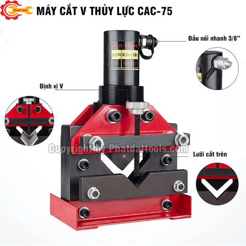 Máy cắt sắt V thủy lực CAC75