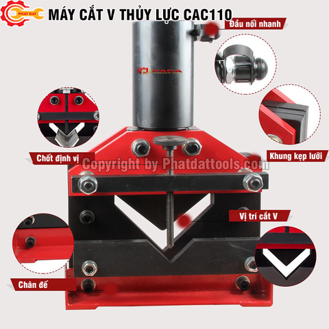 Máy cắt sắt V thủy lực CAC110